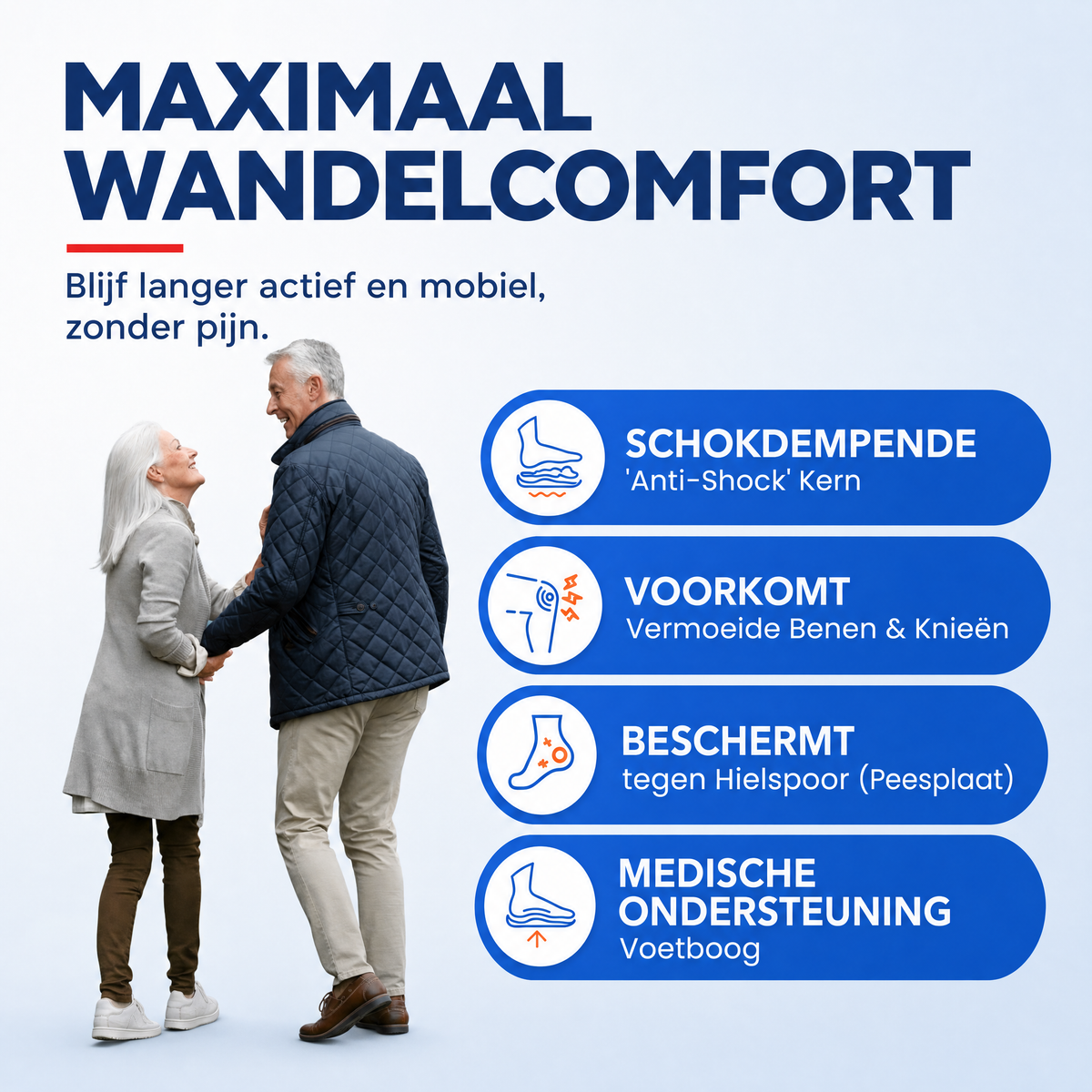 Feetz® Blue One | Voor hielpijn, moeie voeten en lang staan